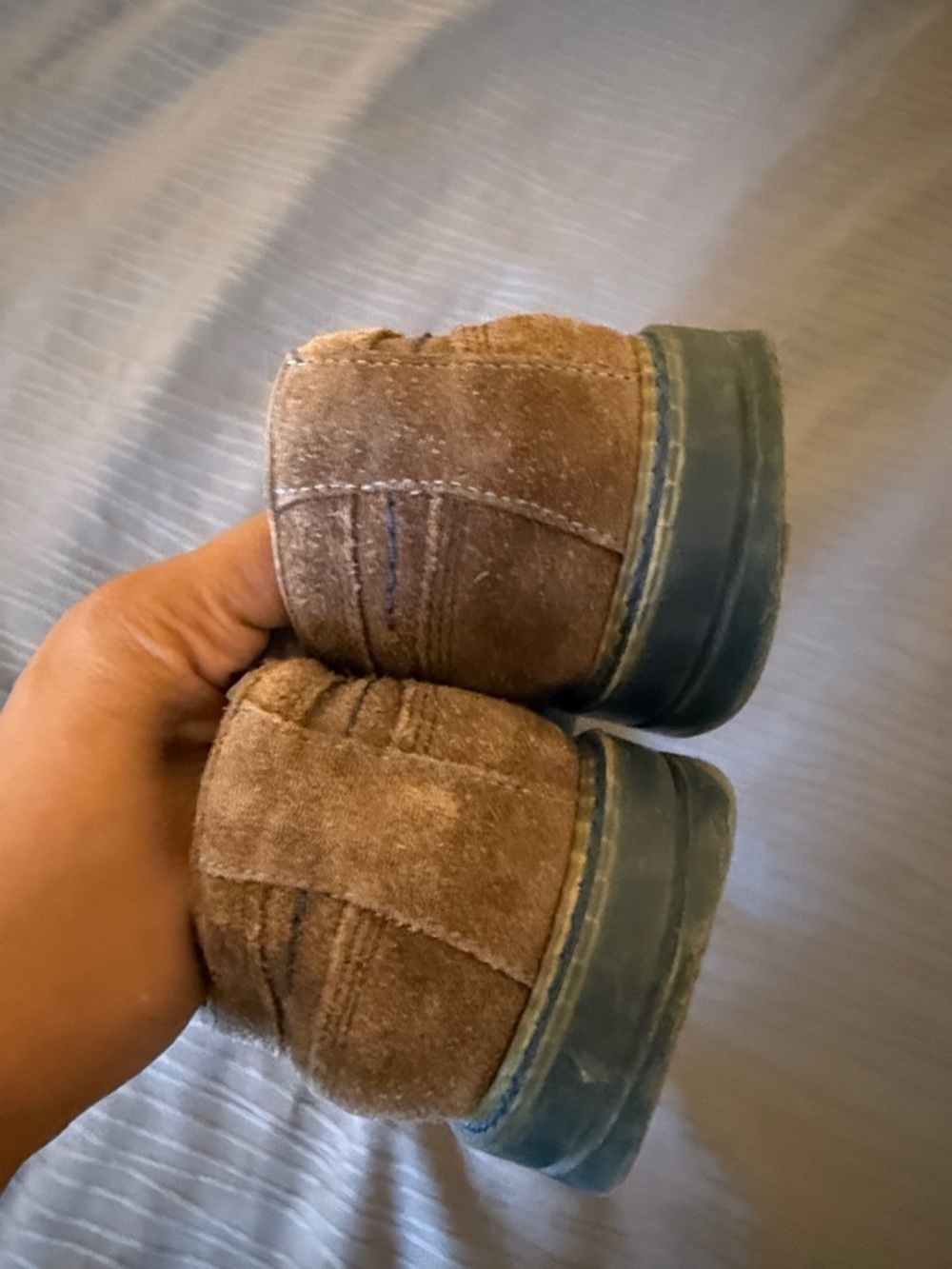 Ted Baker London Brown Suede derby Oxfords with Blue Accents - Picture 5 of 13